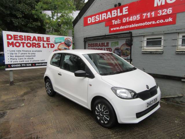 Skoda Citigo 1.0 MPI S 3dr Hatchback Petrol White