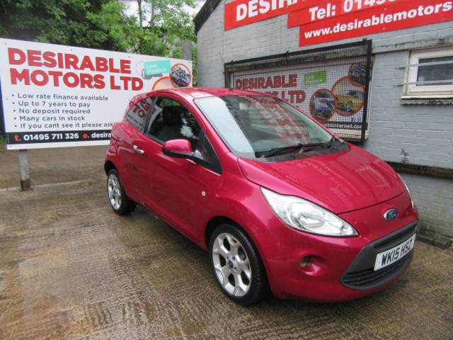 Ford Ka 1.2 Titanium 3dr [Start Stop] Hatchback Petrol Red